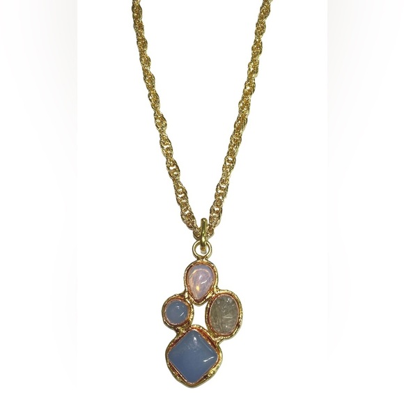 Jennifer Thames Jewelry - Handmade by Artisan Jennifer Thames Originals Gold Filled Multi-Stone Necklace
